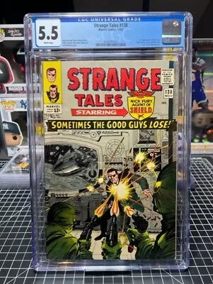 Buy Strange Tales 138 - CGC 5.5 - 1st Appearance Of Eternity 11/65 • 104.84£
