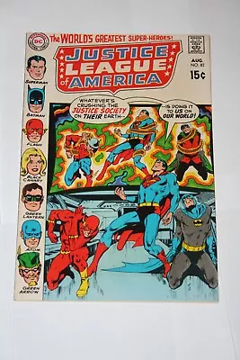 Buy Justice League Of America 82! 1970 DC! Justice Society! Neal Adams! Nice Copy • 15.52£