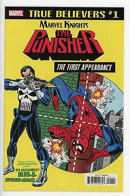 Buy TRUE BELIEVERS MARVEL KNIGHTS 20th ANN. PUNISHER 1st APPEARANCE #1 NM 2018 B-165 • 2.73£