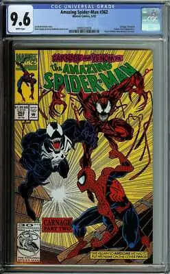 Buy Amazing Spider-man #362 Cgc 9.6 White Pages // Carnage Marvel 1992 Id: 39212 • 46.68£