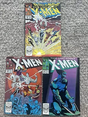 Buy Uncanny X-Men Three Comics 1988 Marvel 227 229 234 Art By Marc Silverstri • 6£