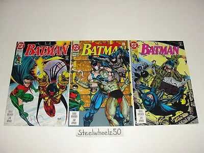Buy Batman #488 489 & 490 Comic Lot DC 1993 2nd Print 2nd App Bane 1st Azrael Batman • 19.44£