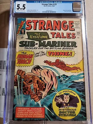Buy Strange Tales 125 Cgc 5.5 • 93.36£
