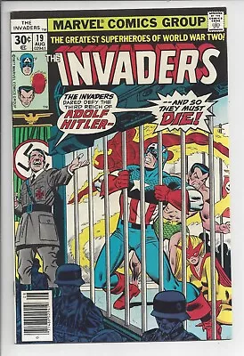 Invaders #19 CGC 9.4 Marvel 8/77; First Appearance New Union Jack; Hitler  Cover
