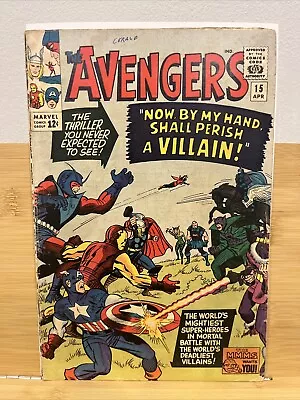 Buy THE AVENGERS #15 DEATH OF BARON ZEMO 1965 - Cents Copy 🔥🔥 Comic Book • 20£
