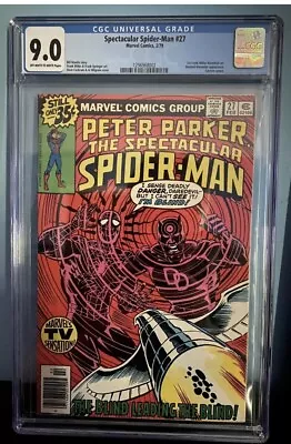 Buy Spectacular Spider-Man #27  CGC 9.0  First Frank Miller Daredevil • 77.66£