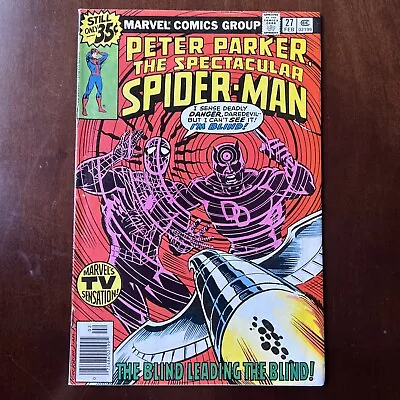 Buy Spectacular Spider-Man #27 Newsstand - 1st Frank Miller Daredevil - 1978, Marvel • 15.52£