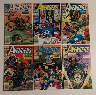 Buy Avengers 328 329 330 331 332 333 Marvel Comics 1991 6 Comic Book Lot Nice !! • 9.31£