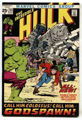 Buy Incredible Hulk #145 Comic Book Marvel-1971 Origin Issue • 30.44£