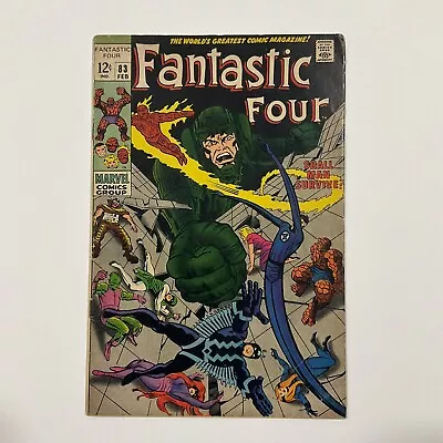 Buy Fantastic Four 83 Fine- Fn- 5.5 Marvel 1969 • 19.41£