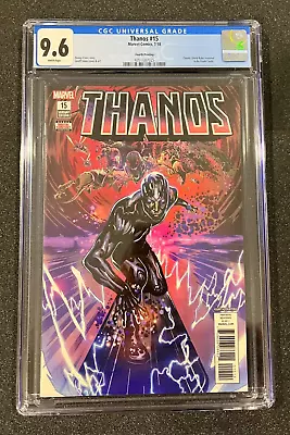 Buy Thanos #15, 2018, CGC 9.6 White, 4th Print 1st Fallen One Silver Surfer Cover • 77.65£