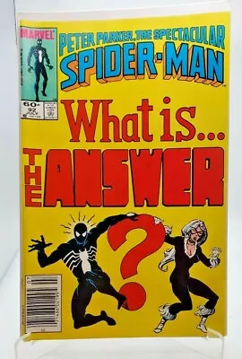 Buy Spectacular Spider-Man #92 1984 *KEY* 1ST FULL APPEARANCE OF THE ANSWER VF/NM • 23.26£