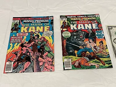 Buy The MARK OF KANE Comics #33 & #34 1976 1977 Marvel Premiere - Ungraded • 38.83£