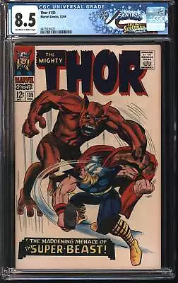 Buy Marvel Comics Thor 135 12/66 FANTAST CGC 8.5 Off White To White Pages • 119.60£