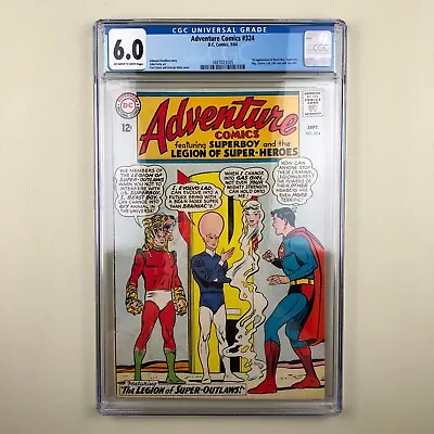 Buy Adventure Comics #324 (1964) CGC 6.0, 1st Beast Boy, Duplicate Boy, Evolvo Lad • 135.91£