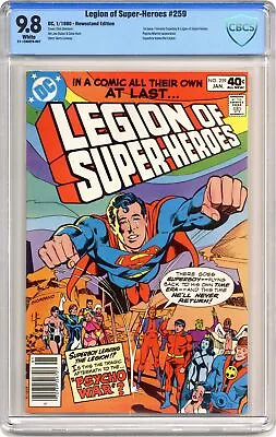Buy Legion Of Super-Heroes #259 CBCS 9.8 Newsstand 1980 21-12A5EF8-007 • 112.61£