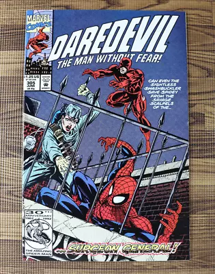 Buy 1992 Marvel Comics DAREDEVIL #305 Spider-Man VF/VF+ • 4.72£