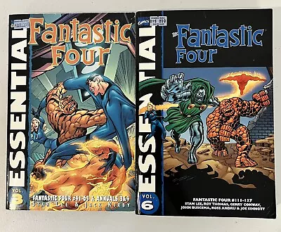 Buy Essential Fantastic Four #3 (Marvel, 2001) And #6 (Marvel, 2007) • 31.06£