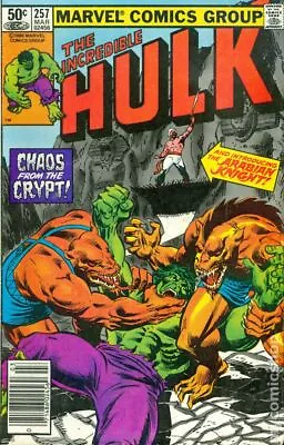 Buy Incredible Hulk #257N FN 1981 Stock Image • 7.46£