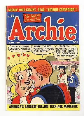 Buy Archie #72 GD/VG 3.0 1955 • 81.54£