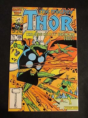 Buy Thor #366 (1986) Key 1st Appearance Throg Frog NM 9.4 AW523 • 13.94£