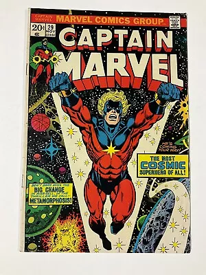 Buy Captain Marvel 29 Fn Fine 6.0 Marvel Comics • 38.89£