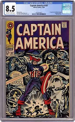 Buy Captain America #107 CGC 8.5 1968 4224219013 • 128.14£