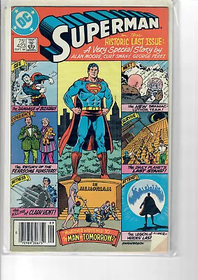 Buy Vintage 1986 Superman 423 Modern Age Comics Bizarro Luthor Brainiac Last Issue • 11.64£