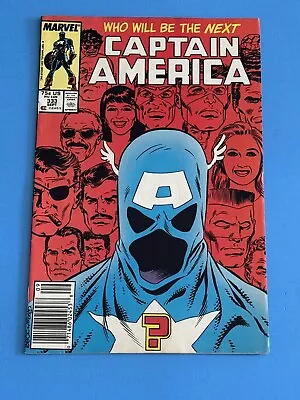 Buy Captain America 333 (1987) 1st John Walker As Capt  Newsstand VF+ White Pages 🔑 • 10.48£