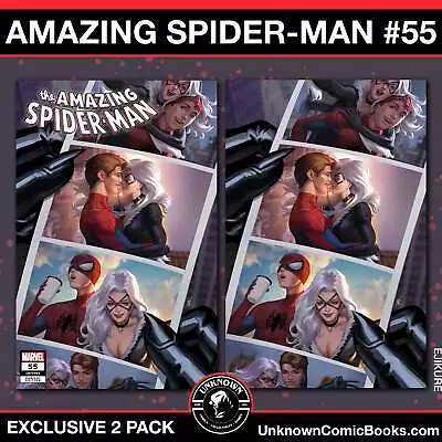 Buy [2 Pack] Amazing Spider-Man #55 Unknown Comics Ejikure Exclusive Var (08/14/2024 • 25.63£