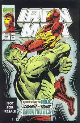 Buy Iron Man (1st Series) #305 (2nd) FN; Marvel | Not For Resale Variant Hulk - We C • 11.65£