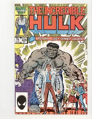 Buy Incredible Hulk 324 NM- Thaddeus App 1986 • 9.31£
