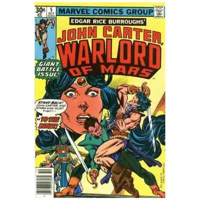 Buy John Carter: Warlord Of Mars #5  - 1977 Series Marvel Comics VF+ [y. • 5.20£
