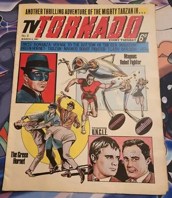 Buy Vintage TV TORNADO 1967 No. 8 GREEN HORNET! PHANTOM, FLASH GORDON UK COMIC • 46.59£