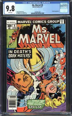Buy Ms. Marvel #8 Cgc 9.8 White Pages // Marvel Comics 1977 • 85.43£