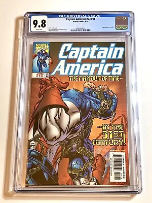 Buy 1999 Captain America V3 #18 1st Appearance Of Primax GRADED CGC 9.8 White Pages • 77.66£