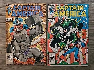 Buy Captain America #311 & 312 1st Appearance Of Flag-Smasher Marvel 1985 FN-VF  • 10.87£