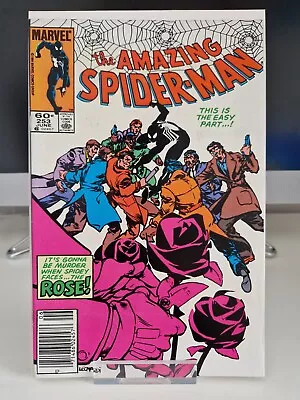 Buy The Amazing Spider-Man #253 Newsstand 1984 1st App Of Richard Fisk As The Rose • 19.99£