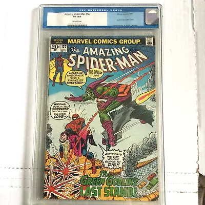 Buy Amazing Spider-Man #122 CGC 8.0 Old Label No Press Death Green Goblin • 295.10£