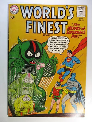 Buy World's Finest #112, Menace Of Superman's Pet, Batman, VG/F, 5.0 (C), OWW Pages • 21.36£
