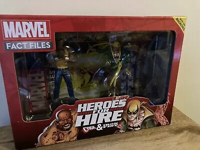 Buy Marvel Fact Files Heroes For Hire Cage & Iron Fist Figurines Eaglemoss Figure  • 14.99£