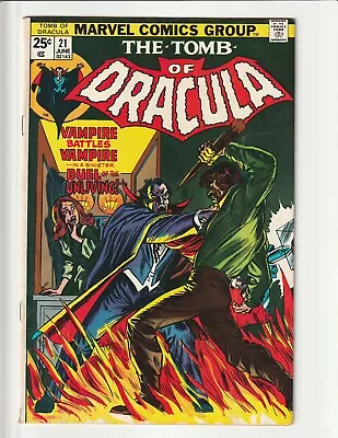 Buy The Tomb Of Dracula #21 Nice FN+ Early BLADE Vampire Slayer MARVEL COMIC 1974 • 17.08£
