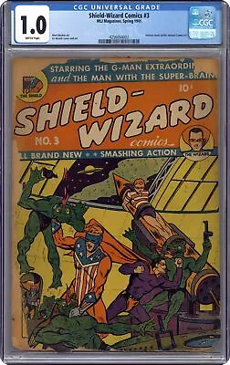 Buy Shield-Wizard Comics #3 CGC 1.0 1941 4256054002 • 459.02£