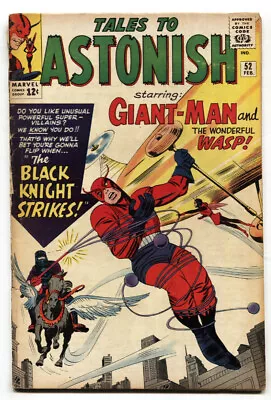 Buy Tales To Astonish #52-1964-giant-man-kirby-silver Age-marvel - Vg • 108.73£