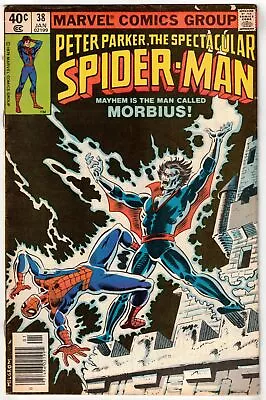 Buy Spectacular Spider-man #38 (1980)- Morbius Appearance- Newsstand Vg/f • 6.28£