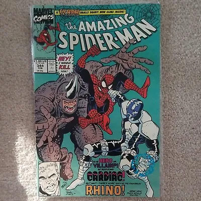 Buy Amazing Spider-Man #344 1st App Cletus Kasady, 1st Full App Cardiac • 58.25£