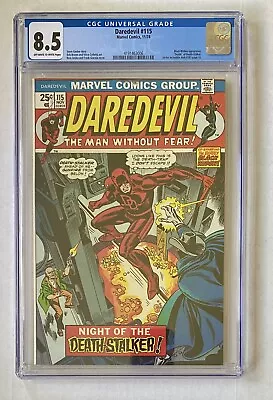 Buy Daredevil #115 CGC 8.5 VF+ Marvel 1974 1st Wolverine In Ad For Hulk 181!  • 69.89£