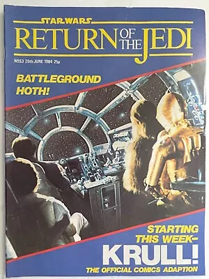 Buy Star Wars Weekly, Vintage Marvel UK Comic Return Of The Jedi No.53 • 1.95£