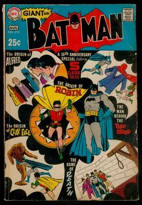 Buy DC Comics BATMAN #213 Origin Robin Alfred Clayface VG+ 4.5 • 15.52£
