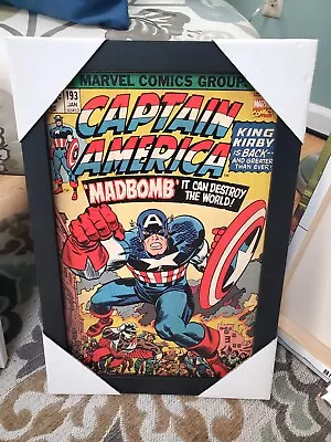 Buy Captain America # 193 18 X 14 Canvas Wall Art Marvel Madbomb • 15.83£